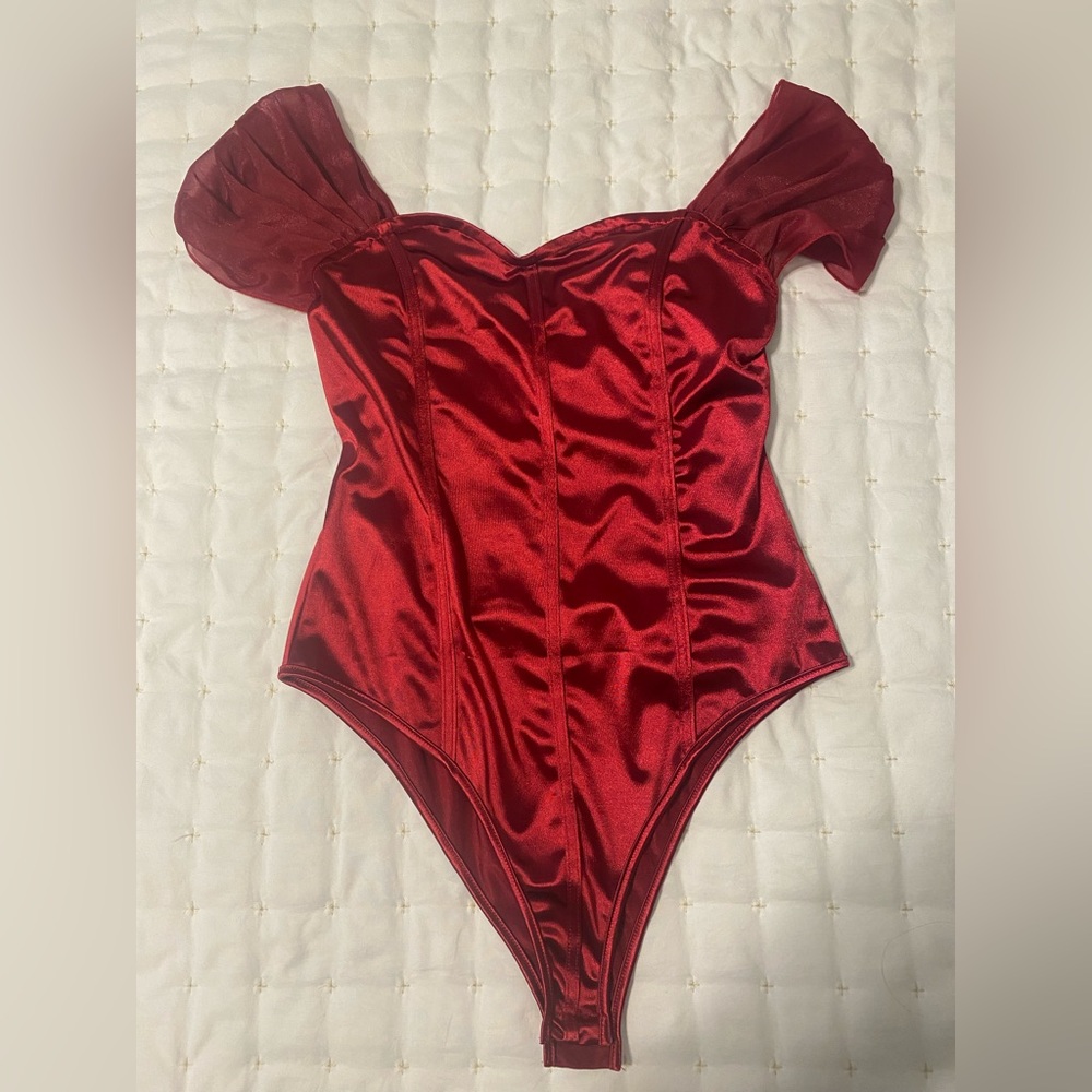 Red body suit